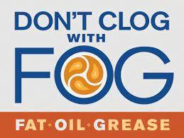 Don't Clog with Fat Oil Grease graphic